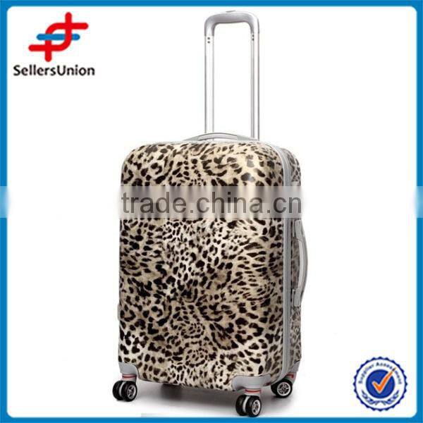 HOT SALE CHEAP PS LUGGAGE 3 PCS PER SET LEOPARD DESIGN
