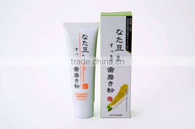 Japanese toothpaste with Organic Green Tea Powder produced in Fukuoka Japan for wholesaler