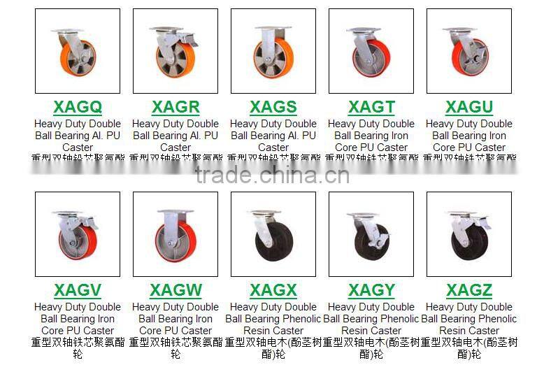 50mm Castor Wheel Caster Fixed Swivel Brake Rubber Nylon Pu TPR PP