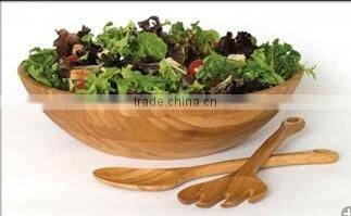 new design for 2016 bamboo fruit salad serving bowl
