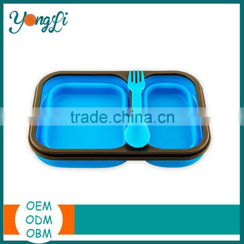 Japanese Silicone Divided Plastic Food Container