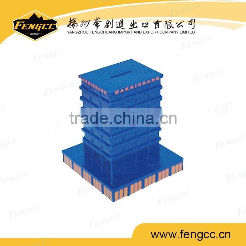 Popular Round Shape Custom Plastic Coin Bank