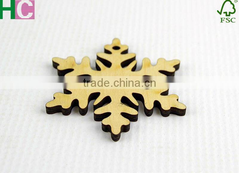 wood snow slices for Christmas tree decoration