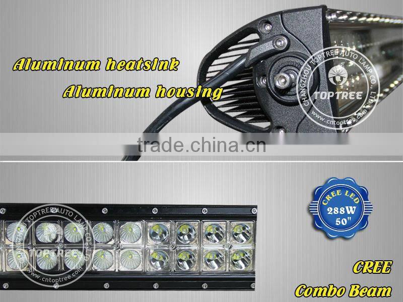 18" Off Road LED Light Bar with Integrated Amber LED Strobe Light Head