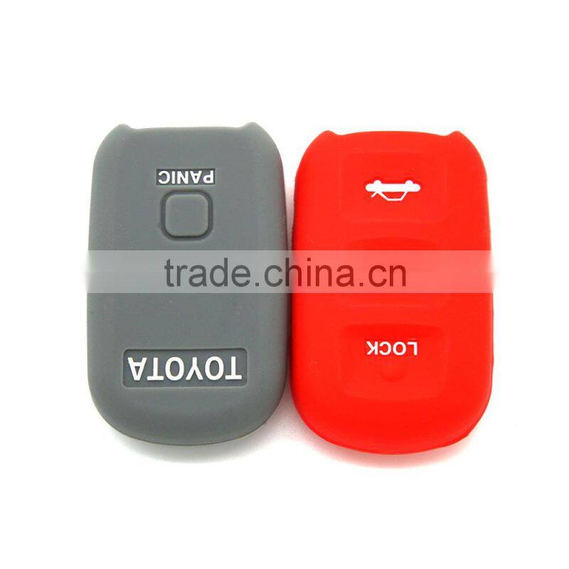 Newest arrival factory price good quality durable silicone car key cover for Toyota