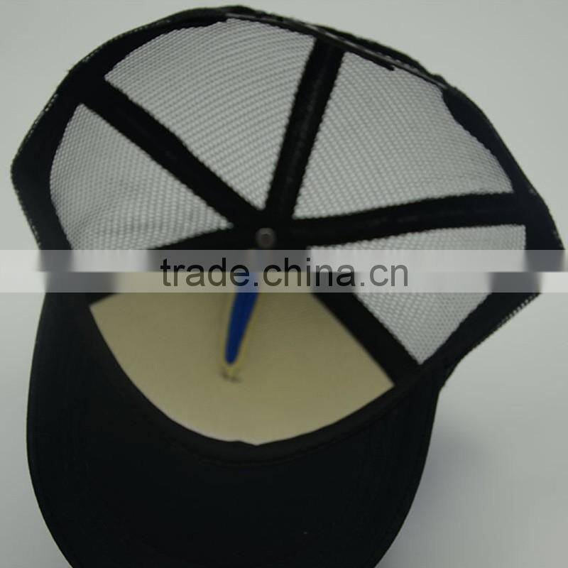 Custom Sponge 5 panel Trucker Hat Of Mesh Fabric