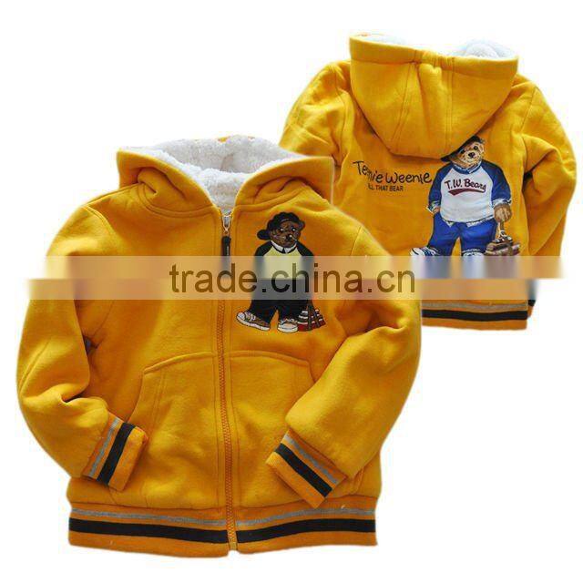 latest new kids' winter warm hood vest thickened padding waistcoat for 2-12 years old kids factory price