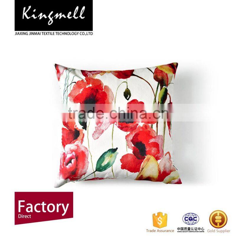Custom flowers printing car seat cotton cushion covers wholesales
