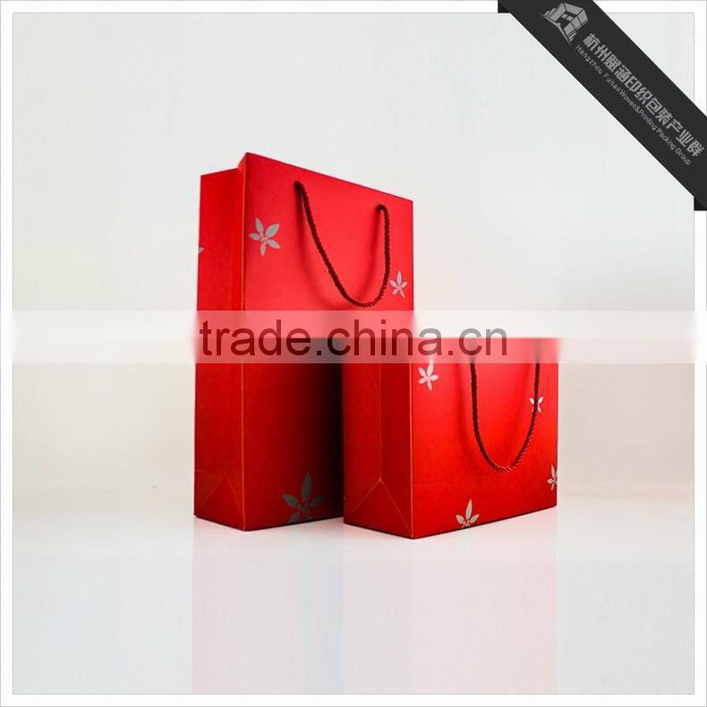 High Quality Matt Shopping Paper Bag/Fashionable Clothing Packaging Bag
