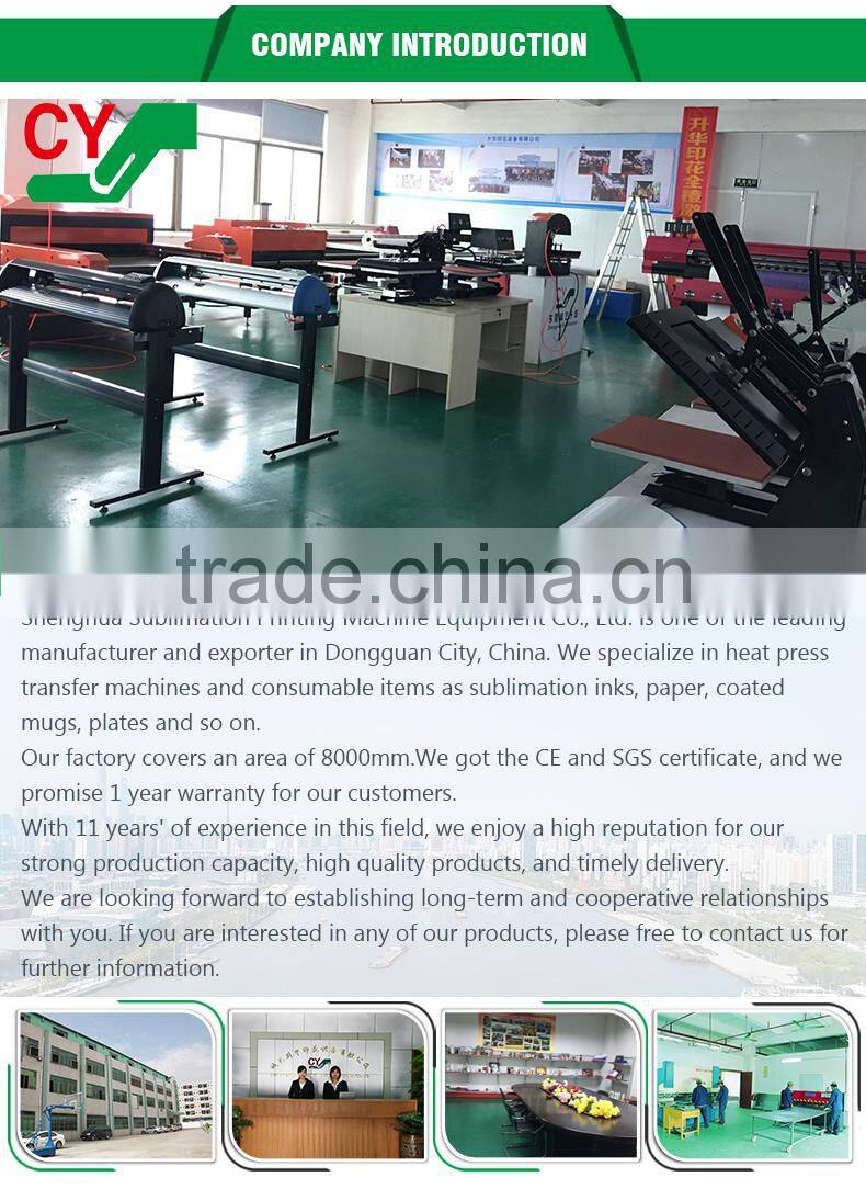 Manual high quality multicolor sublimation t shirt big size heat press machine