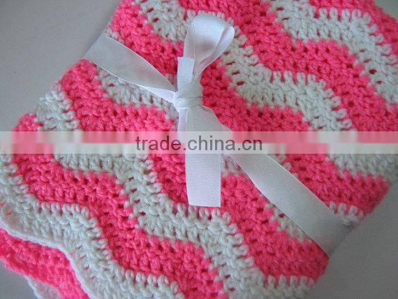 Cute Stripe Baby Blanket, Crochet Baby Blanket, Super Softer Baby Blanket