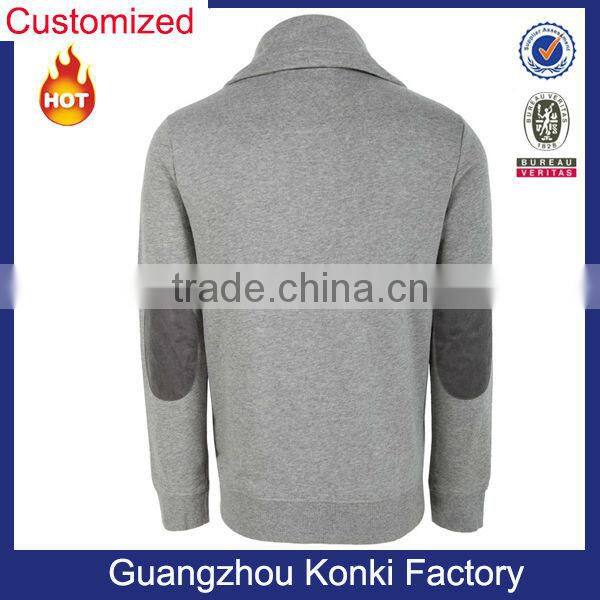 Customize Fleece Jacket With Contrast Patch For Men