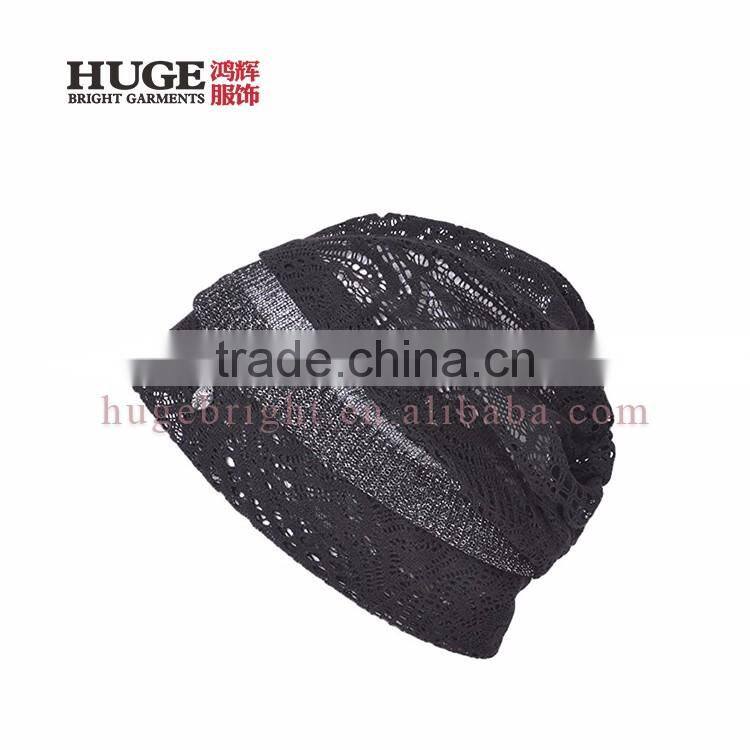 Womens Loose Comfortable Polyester 100% Cap Knitting