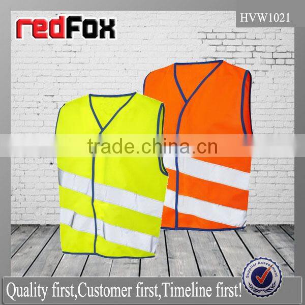 high visibility cheap vest printed logo for promotion