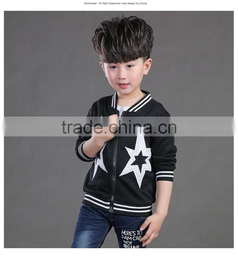 boy's spring coat/2016 new style children's leisure coat jacket/fashion spring blouse with zipper for boy