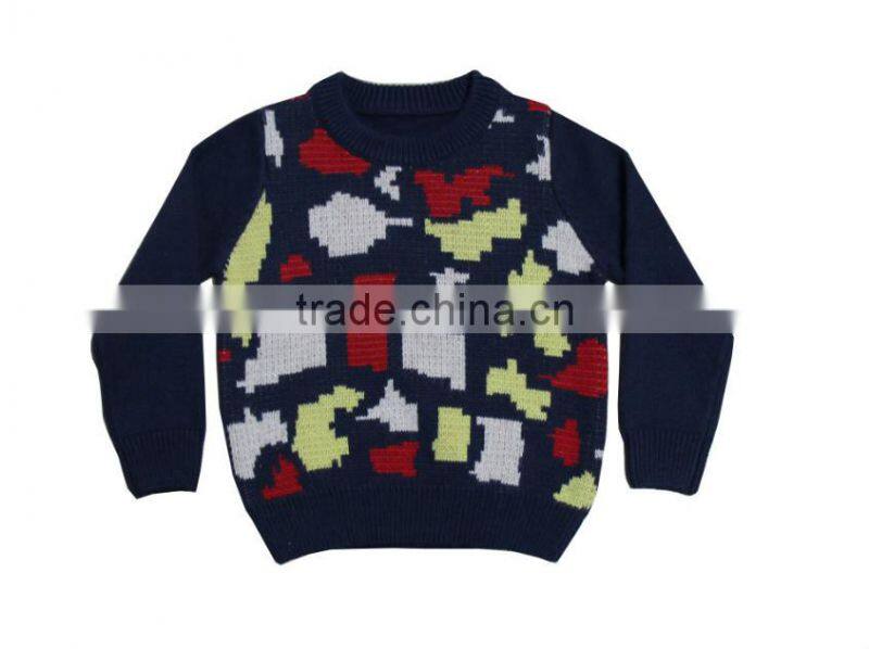 Winter 2015 Woolen Christmas Sweater knitted Kids Clothes Children Pullover Vest