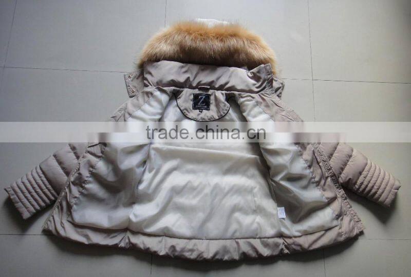 Women Fake Fur Hood Winter Padding Jacket