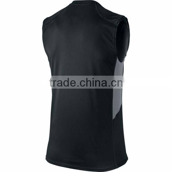 Fitness Customized Mens BaSEtball Sports Sleeveless t-shirt