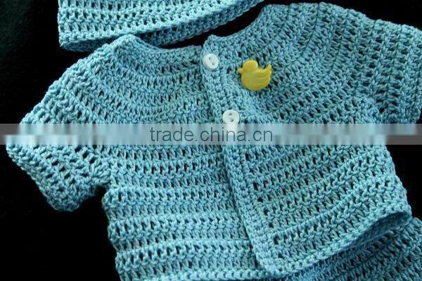 100% Cotton Free Crochet Sweater Baby Pattern