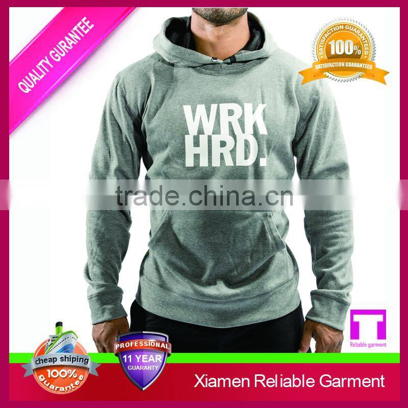 2016 new hip hop hoodies and dry fit male gym fitness sports clothing manufactuer