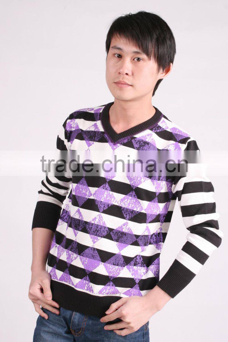 Fashion Men Full Print Sweater Wholesale