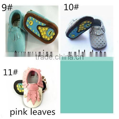 New arrival fashional leather baby shoes for girls baby moccasins