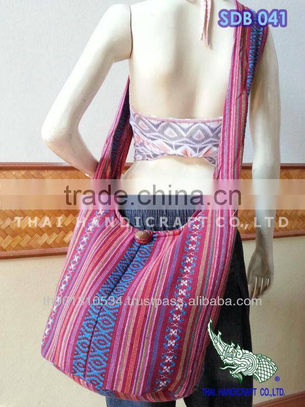 Thai Woven Fabrics Shoulder Hippie Boho Hobo Sling Crossbody