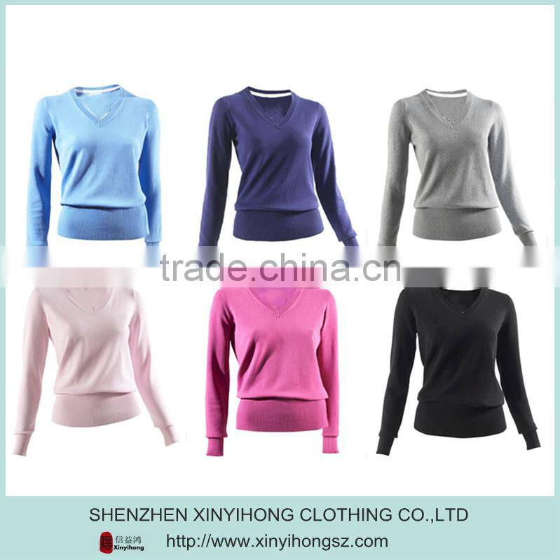 combed cotton elastic comfortable soft womens winter golf Knitwear