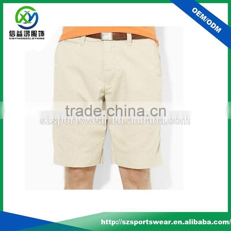 Customized 100% polyester breathable moisture wicking men's golf shorts