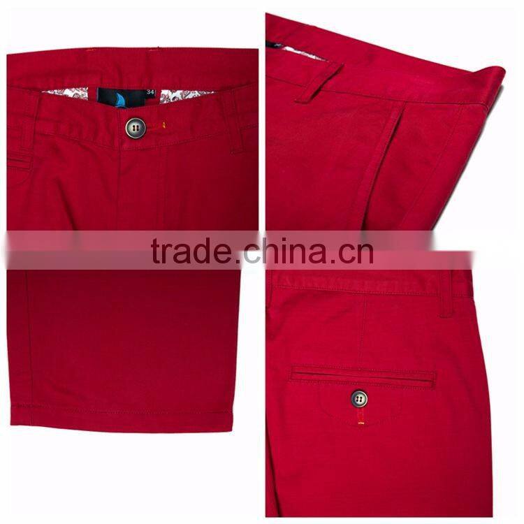 Top quality mock pockey shape decoration 80%cotton casual mens cargo pants with side pockets