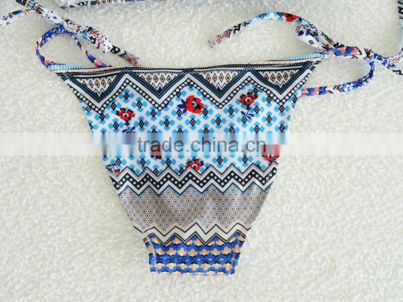 Tight sexy swimsuit piece swimsuit Floral Bikini swimsuit split