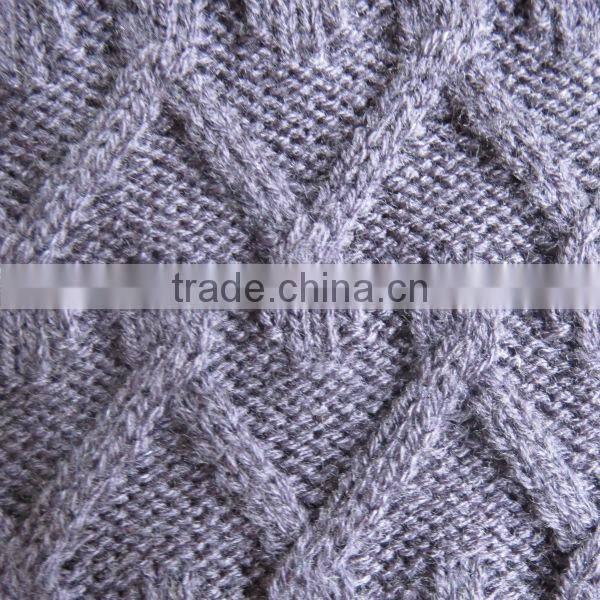 The ocean blue round neck jacquard design pullover casual men knitted sweater men