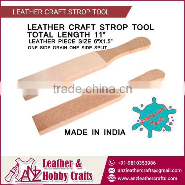 Leather Craft STROP Tool with One Side Grain and One Side Split