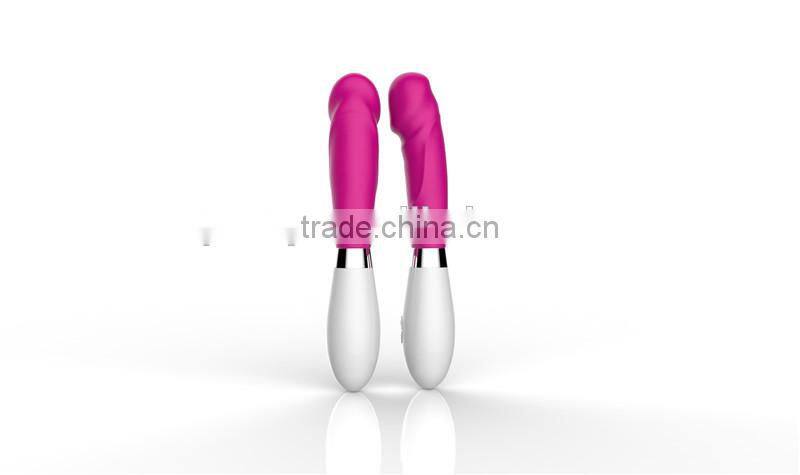 Silicone 10 Speeds Vibrating G Spot Vagina and Clitoris Sex Toy Women Electric Dildo Vibrator