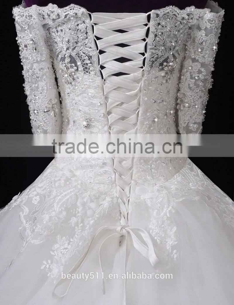 Wholesale Sweetheart short Sleeve Lace Wedding Dresses Beaded Sweetheart Nackline Mermaid Lace wedding dress 2017 F12601