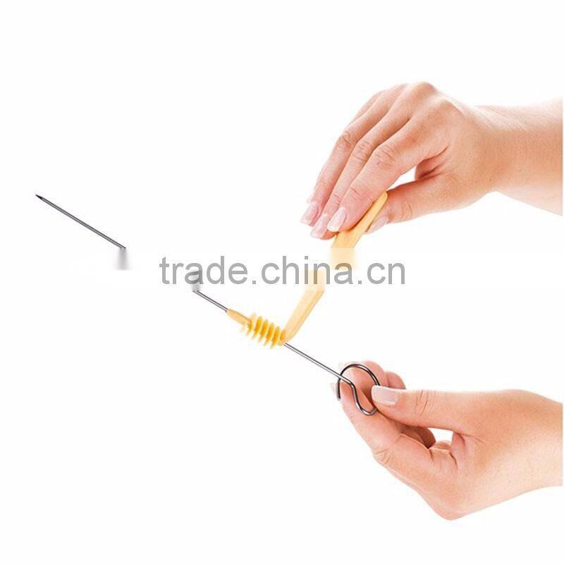 professional potato chips slicer / spiral potato cutter / Potato Cutting Machine