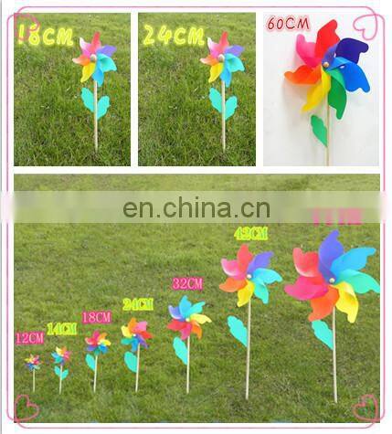 New colorful plastic windmill toys customer LOGO windmll toys