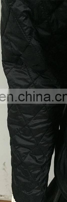 2017 High quality black down feather coatn with zipper