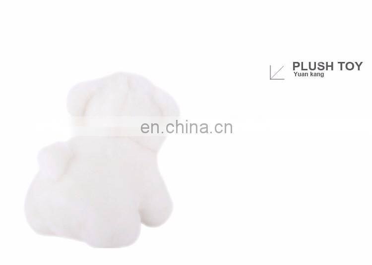 Custom made kids white plush mini teddy polar bear toys