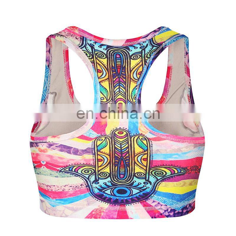 Ladies Stretchy Gradient Printed high quality sports tracksuits