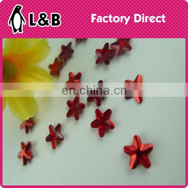 high quality new design popular red star hot fix rhinestud