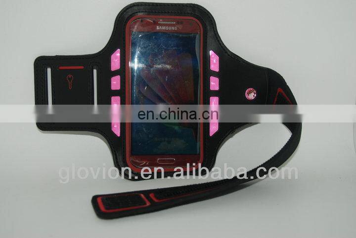 Lighted sport running armband waterproof phone neoprene armband