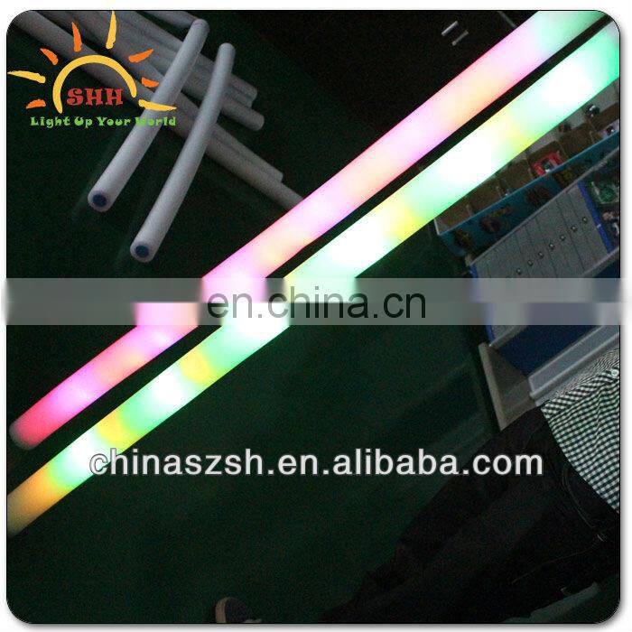 Pool Party Kids Playing Glowing Foam Water Noodle LED Lighting Up Swimming Noodle