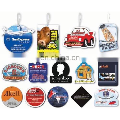 Promotional Customized Shape Hanging Car Air Freshener