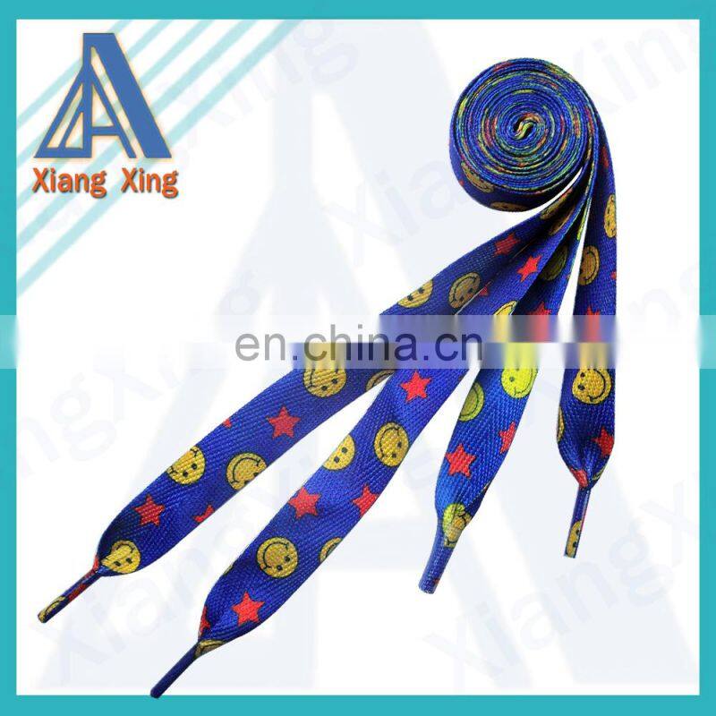 100% polyester flat any patterns shoelaces/twill tape shoelaces