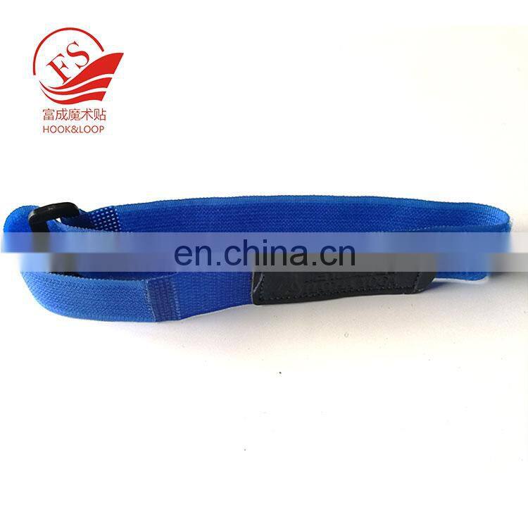 China factory flexible  stitching or  welding hook loop buckle strap with custom rubber