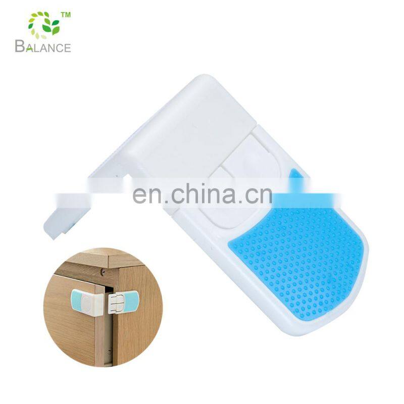 baby secure drawer lock with backing adhesive New multifunction plastic baby safety cabinet lock
