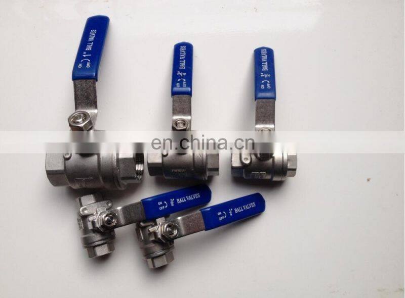 2pc ball valve SS304 SS316 small water switch stainless steel ball valve