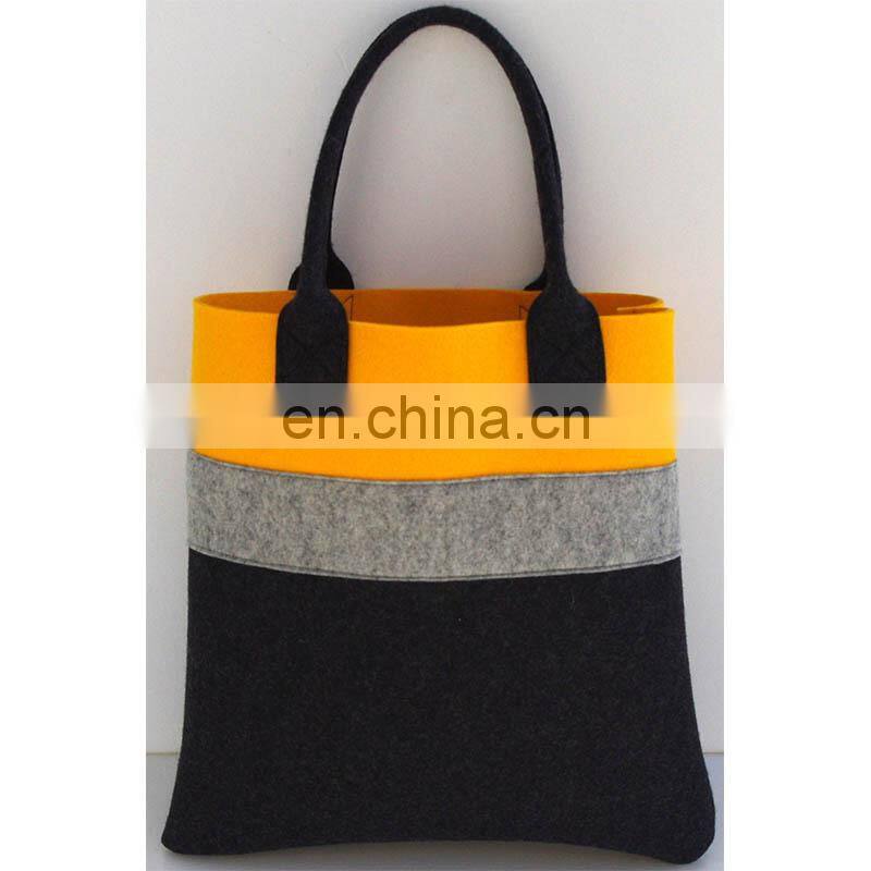 Handmade nonwoven ladies portable large felt tote bags