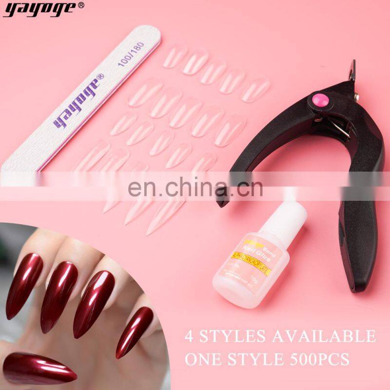factory price Nail Accessary Set Fake Airbrushed Practice Nail Tips Kit OEM ODM for nail salon